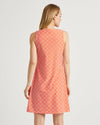 Back view of Beth Dress in Mini Links Geo Apricot