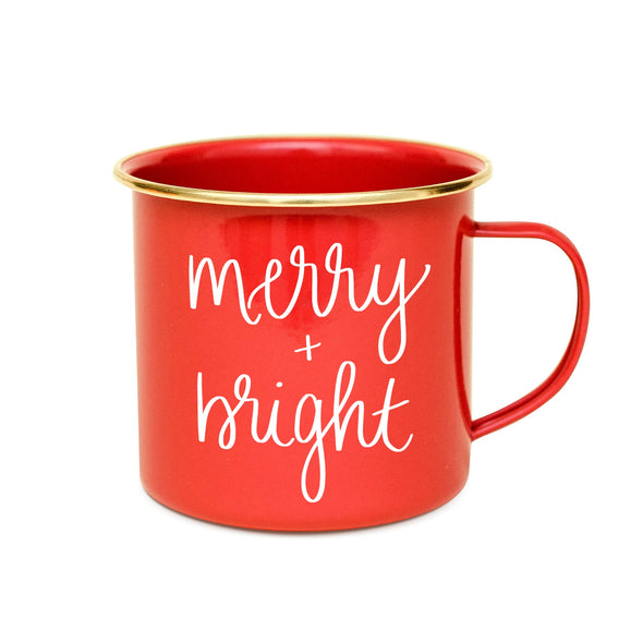 Merry & Bright Campfire Coffee Mug - Red