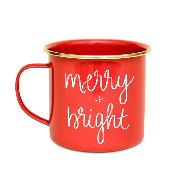 Merry & Bright Campfire Coffee Mug - Red