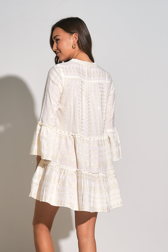 Elan Sedona Dress - White/Gold