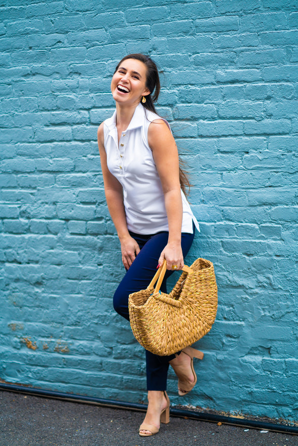 Katherine Way Cypress Polo - White