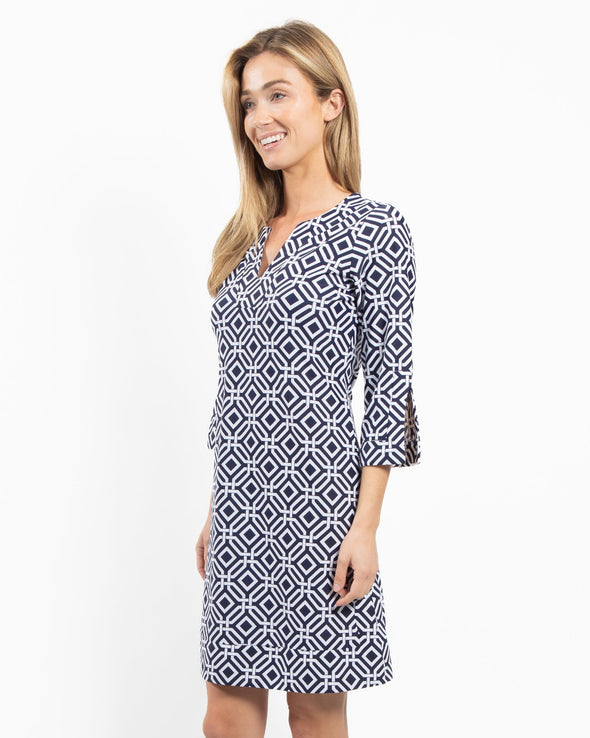 Jude Connally Megan Dress - Grand Links Navy