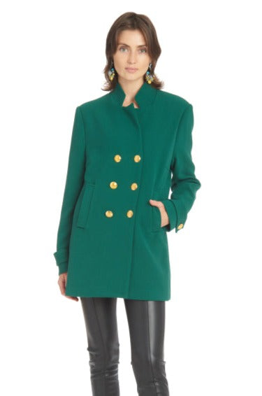 Front view of the Patty Kim Madison Jacket - Spruce