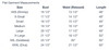 Size chart for Gretchen Scott Fiesta Maxi Dress - Watteau - Blues