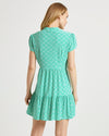 Back view of Jude Connally Ginger Dress in Mini Links Geo Grass