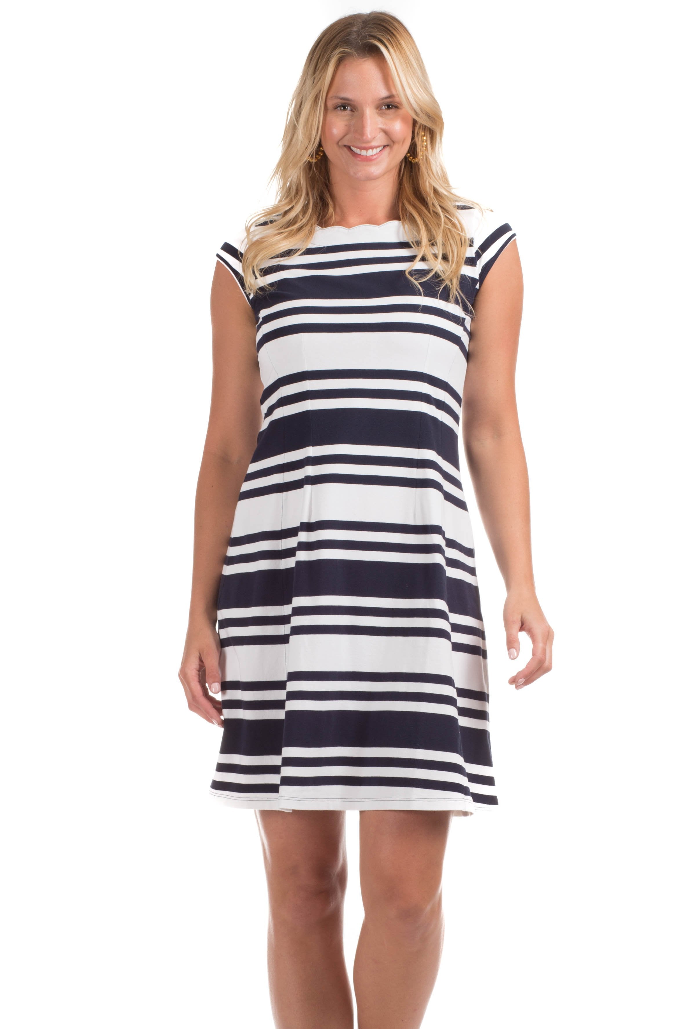 Duffield Lane Hackley Dress in Navy and White Stripe | Preppy Dresses ...