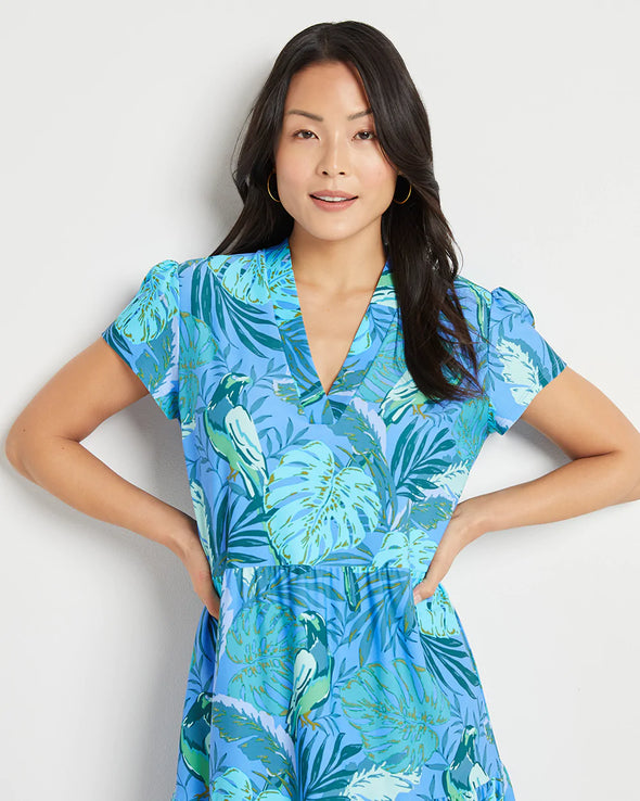Jude Connally Libby Dress - Paradise Parrot Peri