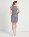 Back view of Jude Connally Beth Dress in Mini Links Geo Navy