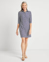 Full image of Jude Connally Susanna Dress in Mini Links Geo Navy