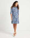 Full image of Jude Connally Susanna Dress in Paisley Medallion Sky