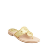 Front view of the Jack Rogers Jacks II Flat Sandal - Gold