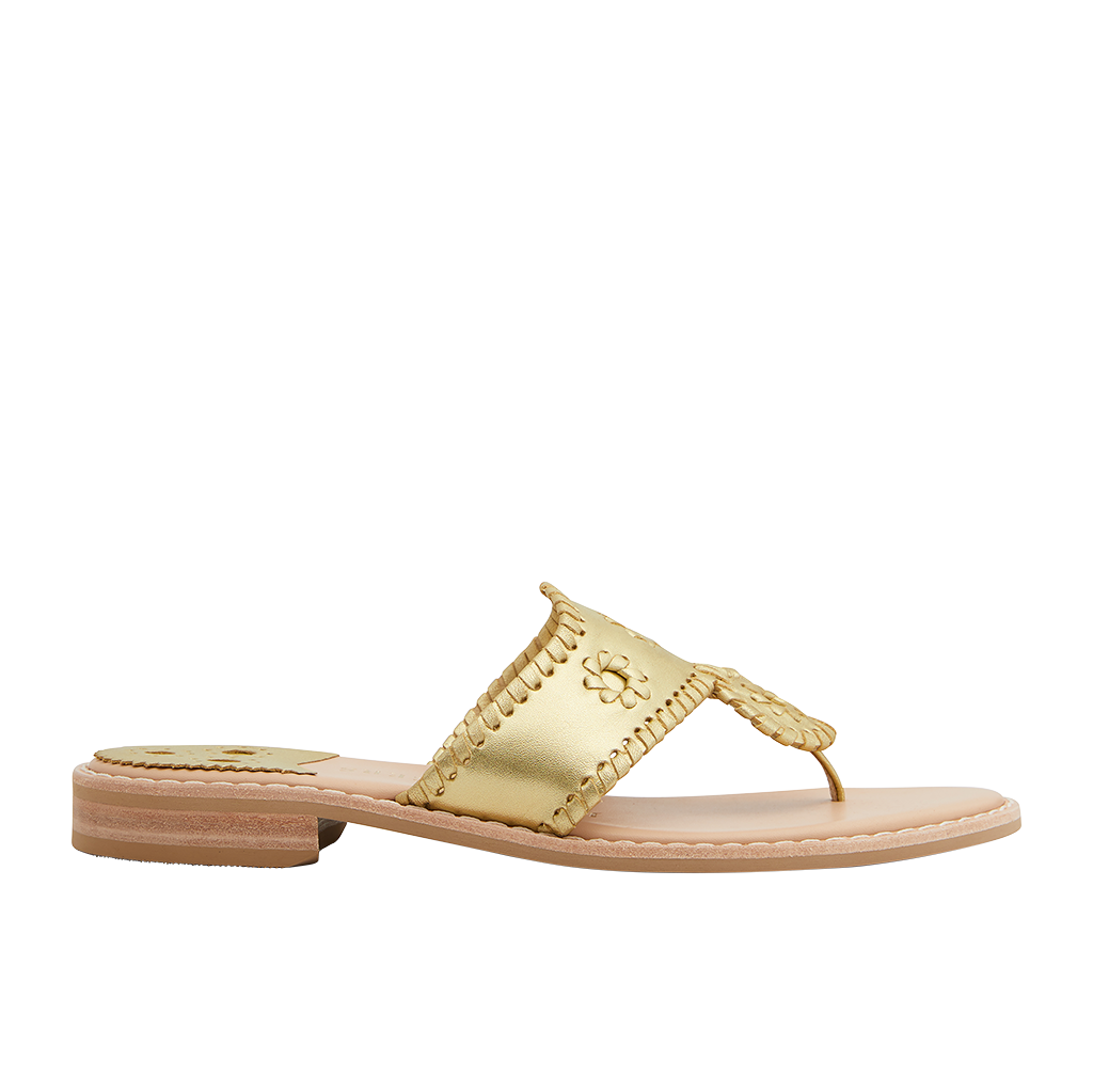 Jack Rogers Jacks II Flat Sandal Gold 7