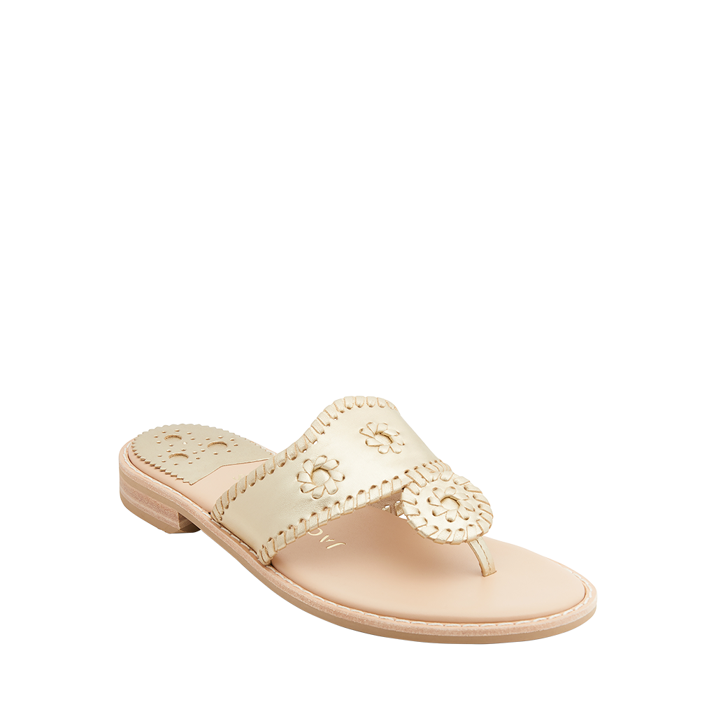 Jack Rogers Jacks II Flat Sandal Platinum