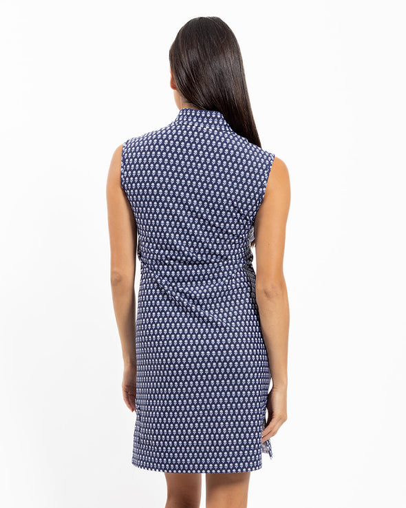 Jude Connally Kristen Dress - Traditional Foulard Navy