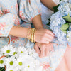 Model in the Susan Shaw Vintage Paris Bangle Bracelet