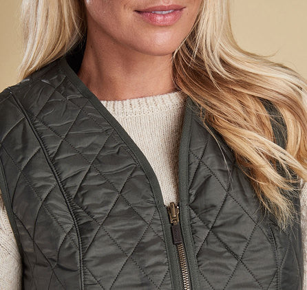 Barbour Fleece Betty Liner Vest - Olive by Barbour from THE LUCKY KNOT - 6