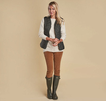 Barbour Fleece Betty Liner Vest - Olive by Barbour from THE LUCKY KNOT - 3