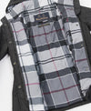 Inner lining of the Barbour Millfire Quilted Jacket - Black Classic