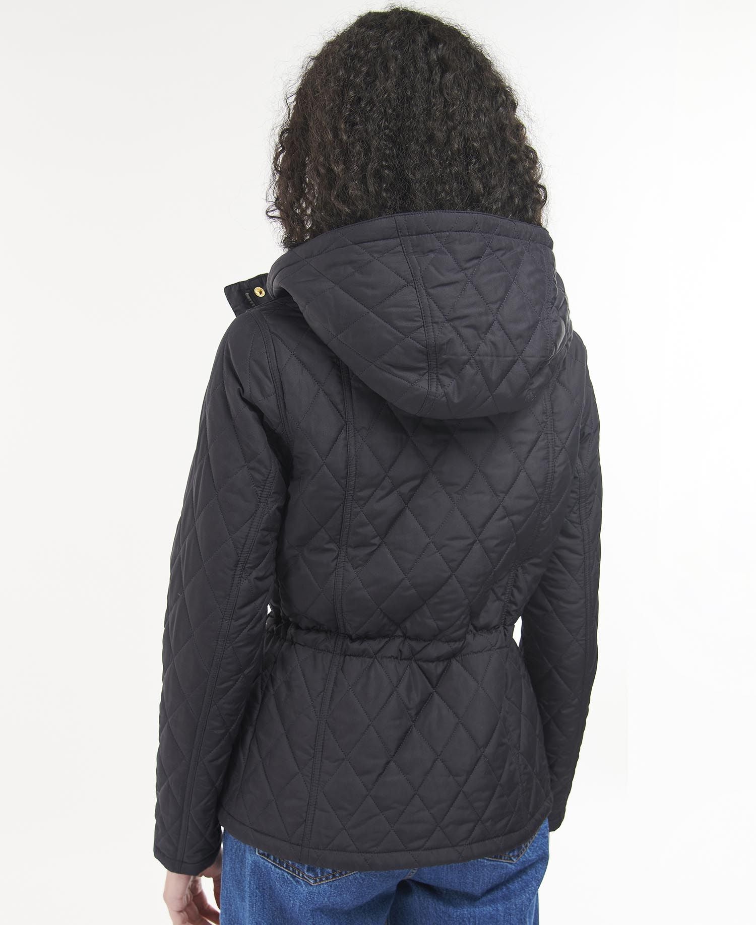 Barbour Millfire Quilted Jacket in Navy Classic Women's Jackets THE
