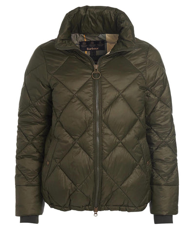 Flat view of the Barbour Alness Quilted Jacket Sage