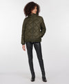 Full body view of the Barbour Alness Quilted Jacket Sage