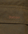 Logo pocket of Barbour Acorn Wax Jacket - Olive