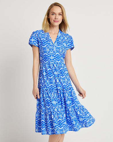 Jude Connally Libby Dress - Spring Vibes Cobalt
