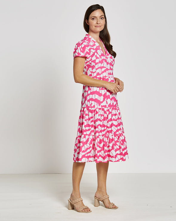 Jude Connally Libby Dress - Butterfly Wings Spring Pink