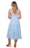 Back view of Duffield Lane Lucy Dress - Tile Print