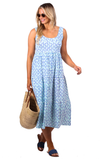 Full body view of Duffield Lane Lucy Dress - Tile Print