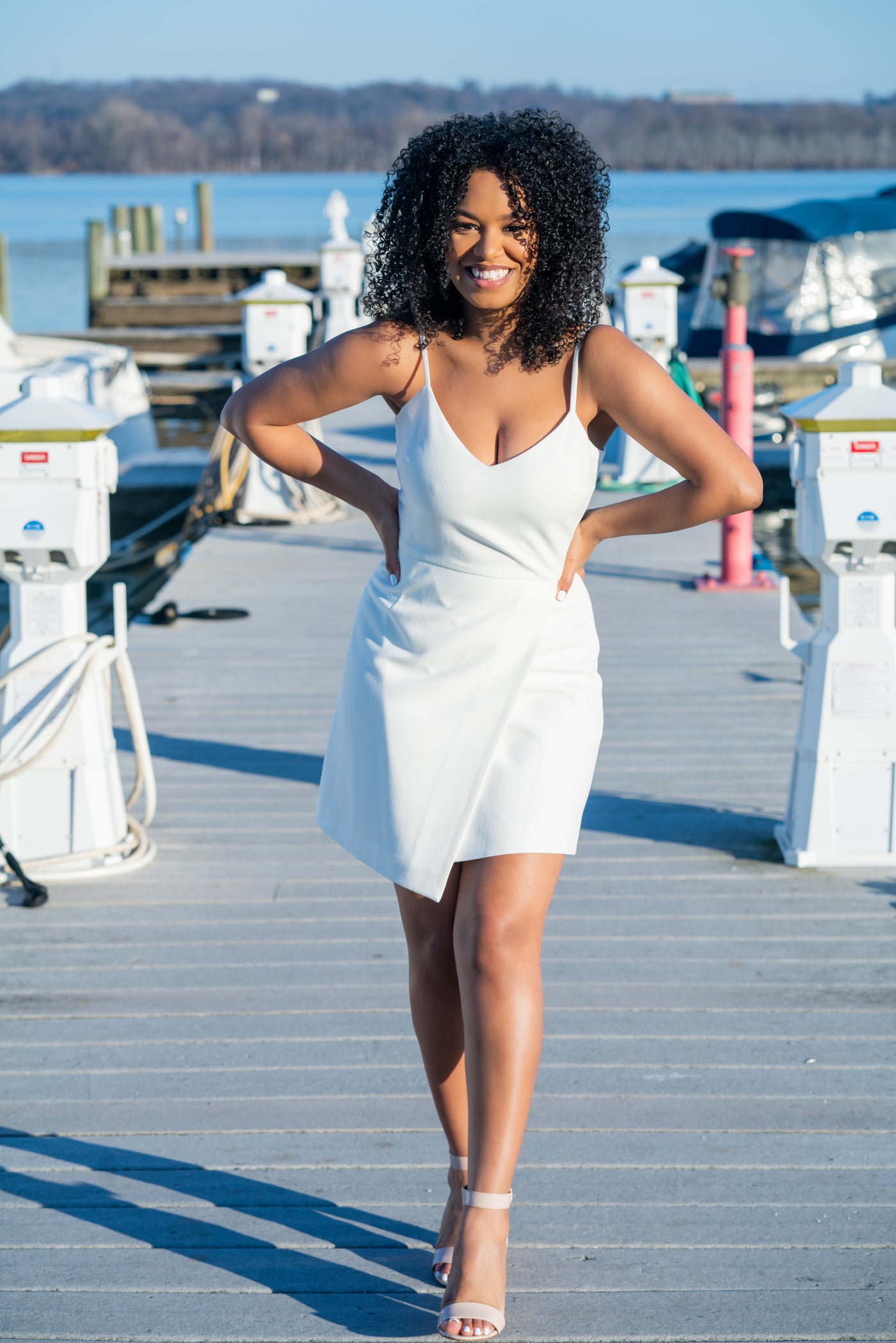 French Connection Demi Dress in Summer White Women's Summer