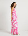 Side view of Jude Connally Mia Dress in Butterfly Wings Spring Pink