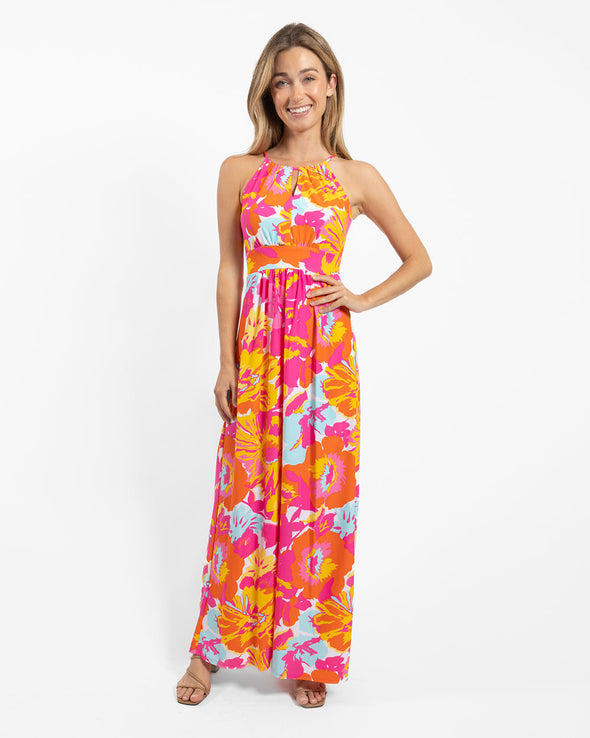 Front view of Jude Connally Mia Dress in Wildflower Spring Multi