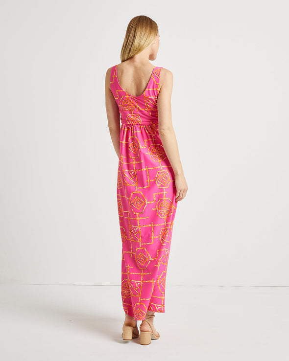 Jude Connally Penelope Dress - Bamboo Lattice Pink/Apricot