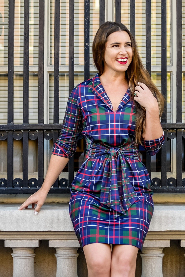Gretchen Scott Dapper Dress - Balmoral Plaid - Multi