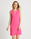 Front view of Jude Connally Presley Dress in Grand Links Spring Pink