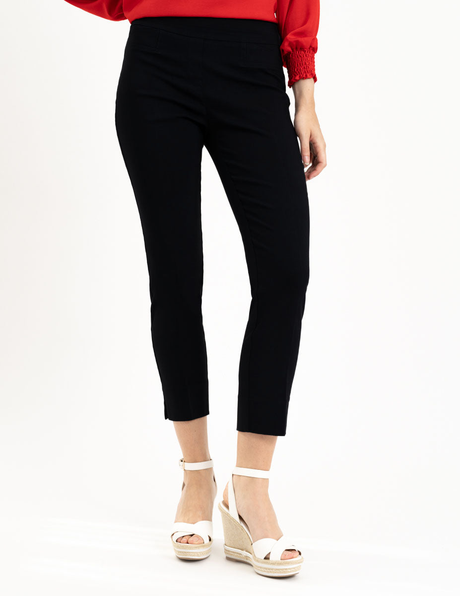 Buy Lyush Women Black Stretch Knit Tapered Pants Online at Best Price |  Distacart