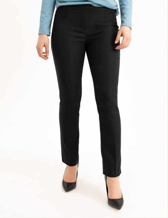 Front view of the Renuar Ankle Pants Carbon