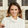 Model in the Susan Shaw Happiness Earrings