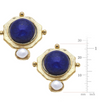 Size chart of the xxSusan Shaw Becca Stud Earrings in Blue Lapis