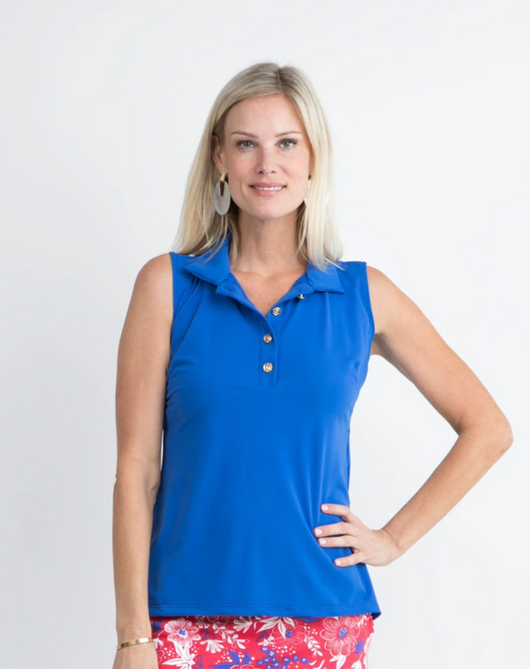 Katherine Way Cypress Polo - Royal