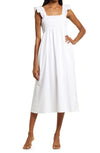 Full body view of French Connection Isla Dress - Linen White