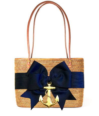 Front view of the Lisi Lerch Large Charlotte Tote - Anchor