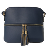 Flat front view of the Crossbody Purse - Navy
