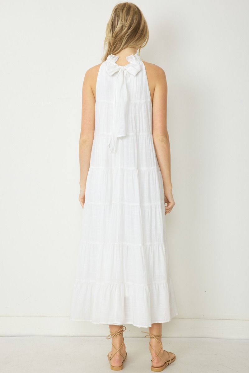 white maxi dress zara