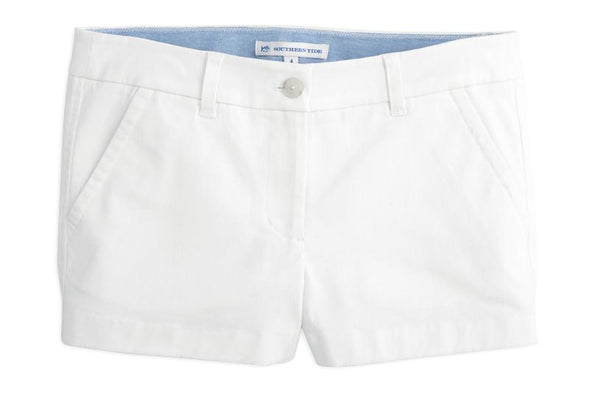 Southern Tide 3" Leah Shorts - Classic White