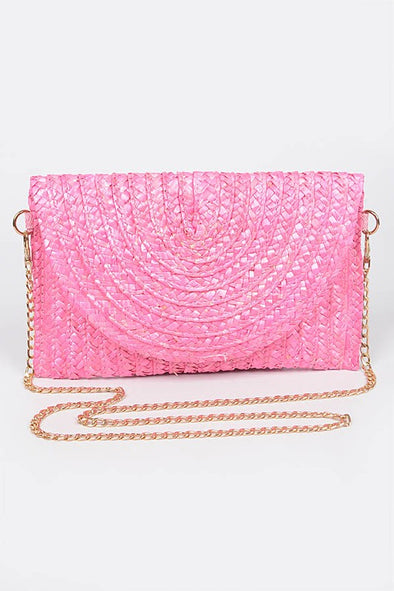 Paradise Straw Bag- Pink