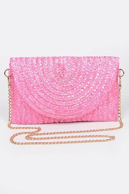 Paradise Straw Bag- Pink