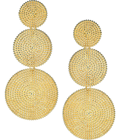 Flat view of the Lisi Lerch Greta Earrings - Gold