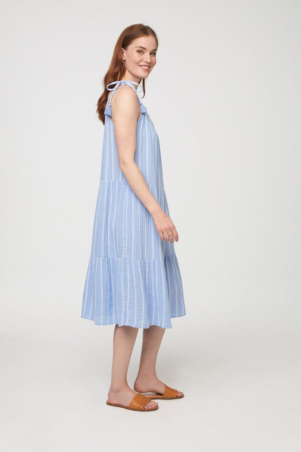 BeachLunchLounge Willa Beach Vibes Dress - Day Sky Maxi